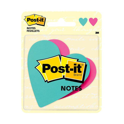 Post-it Heart-Shaped Notes 7350-HRT 76x76mm Pack of 2-Marston Moor