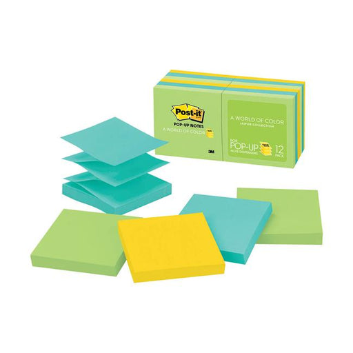 Post-it Pop-Up Notes R330-AU 76x76mm Jaipur Pack of 12-Marston Moor