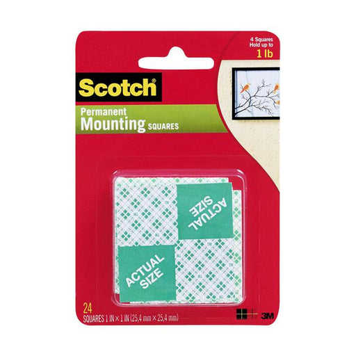 Scotch Indoor Mounting Squares 111 25x25mm Pkt/24-Marston Moor