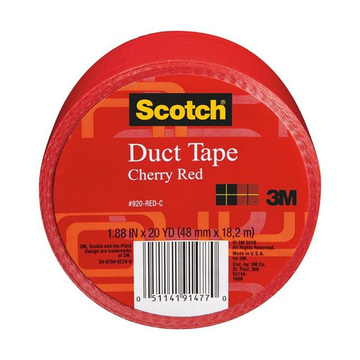 Scotch Duct Tape 920-RED 48mm x 18.2m Cherry Red-Marston Moor