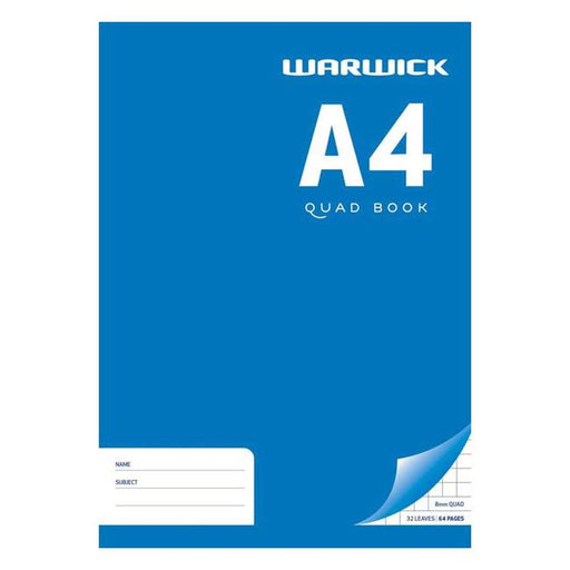 Warwick Exercise Book 32 Leaf A4 Quad 8mm-Marston Moor
