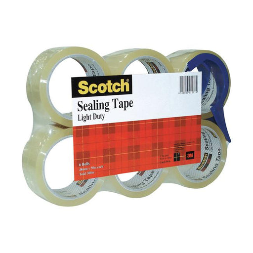 Scotch Sealing Tape FPS-6 48mm x 50m Clear Pk/6 with Dispenser-Marston Moor