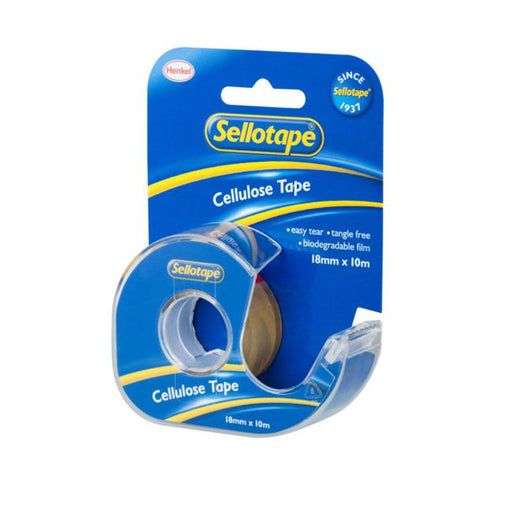 Sellotape 3264 Cellulose Tape On Dispenser 18mmx10m-Marston Moor
