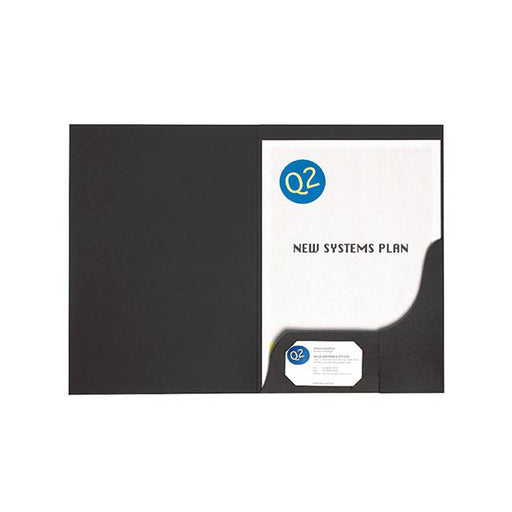 Marbig professional presentation folders a4 matte black pk20 -Marston Moor