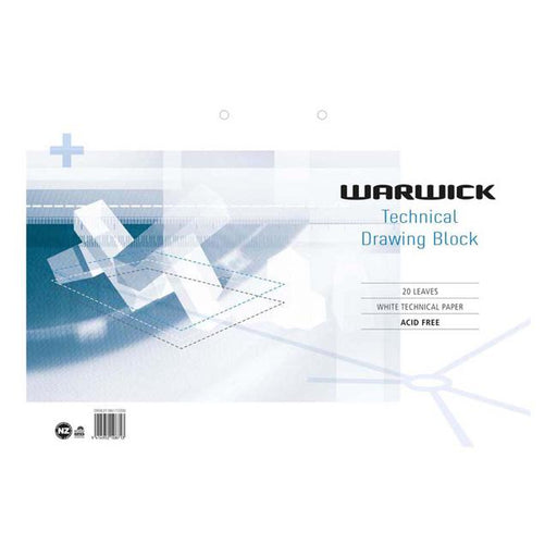 Warwick Refill Tech Drawing A3 20 Leaf 120gsm Punched 420x 297mm-Marston Moor