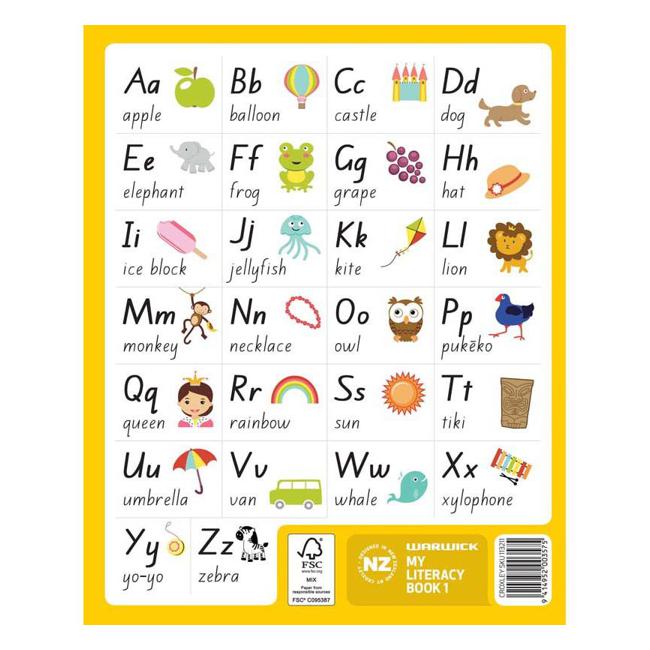 Warwick FSC Mix 70% My Literacy Book1 14mm Ruled 64 Page-Marston Moor