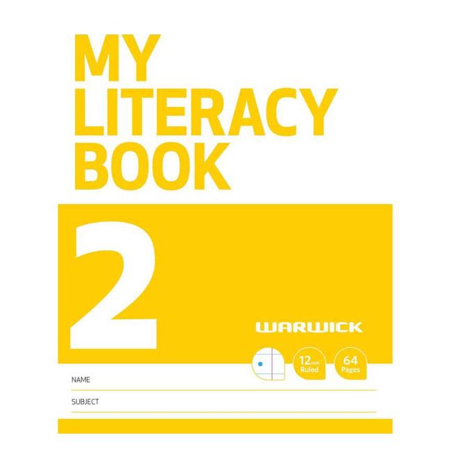 Warwick FSC Mix 70% My Literacy Book 2 12mm Ruled 64 Page-Marston Moor