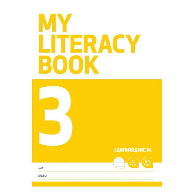 Warwick FSC Mix 70% My Literacy Book 3 7mm Ruled 64 Page-Marston Moor