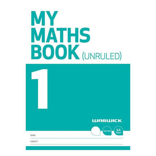 Warwick FSC Mix 70% My Maths Book 1 Unruled 64 Page-Marston Moor