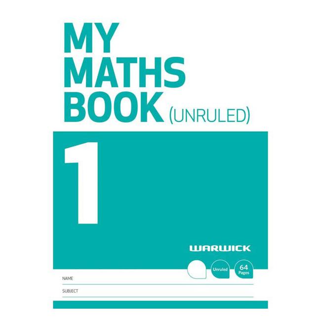 Warwick FSC Mix 70% My Maths Book 1 Unruled 64 Page-Marston Moor