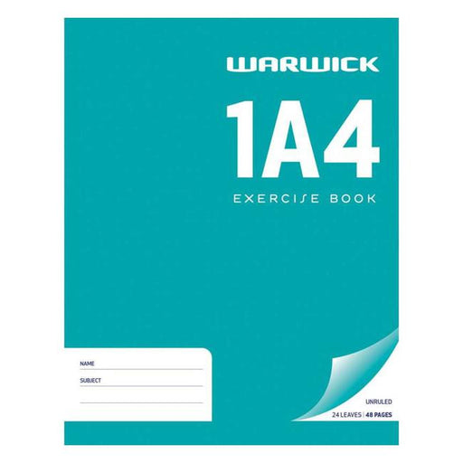 Warwick Exercise Book 1A4 24 Leaf Unruled 230x180mm-Marston Moor
