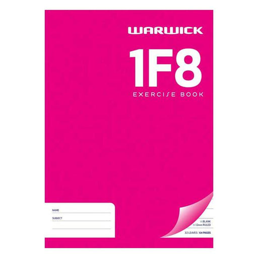 Warwick Exercise Book 1F8 12mm 1/3 Unruled 2/3 Ruled 32 Leaf A4-Marston Moor
