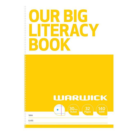 Warwick FSC Mix 70% Our Big Literacy Modelling Book 30mm Ruled 32 Page-Marston Moor