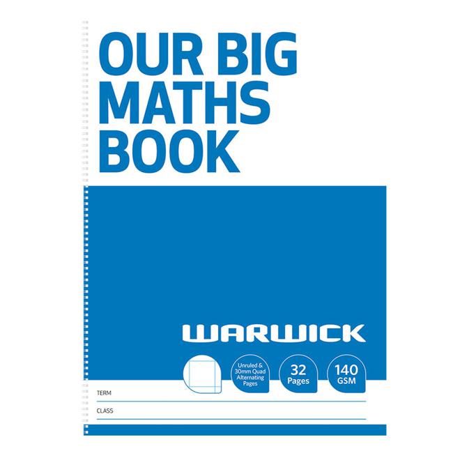 Warwick FSC Mix 70% Our Big Maths Modelling Book 30mm Quad 32 Page-Marston Moor