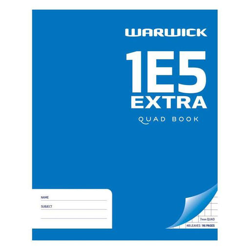 Warwick Exercise Book 1E5 48 Leaf Extra Quad 7mm 255x205mm-Marston Moor