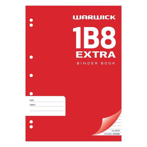 Warwick Exercise Book 1B8 64 Leaf A4 Punched Ruled 7mm-Marston Moor