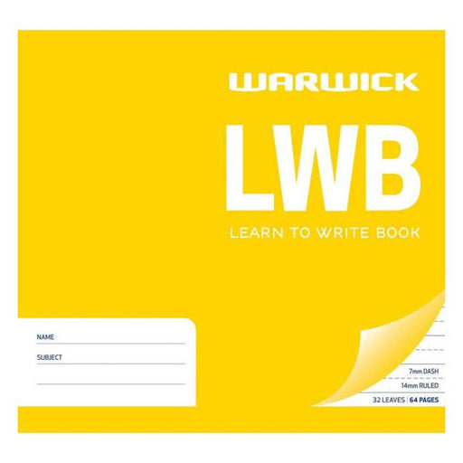 Warwick Learn To Write LWB 32 Leaf Dashed 7mm Ruled 14mm 198x210mm-Marston Moor