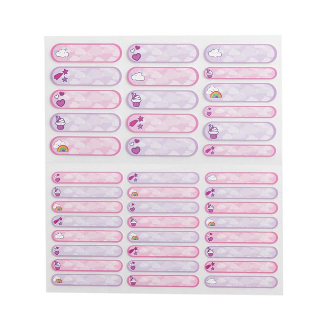 Spencil Write and Iron On Name Labels 40pk Pink-Marston Moor