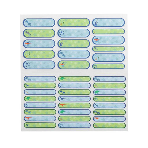 Spencil Write and Iron On Name Labels 40pk Blue-Marston Moor
