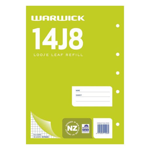 Warwick Refill 14J8 Loose Leaf 40 Leaf A4 5mm-Marston Moor