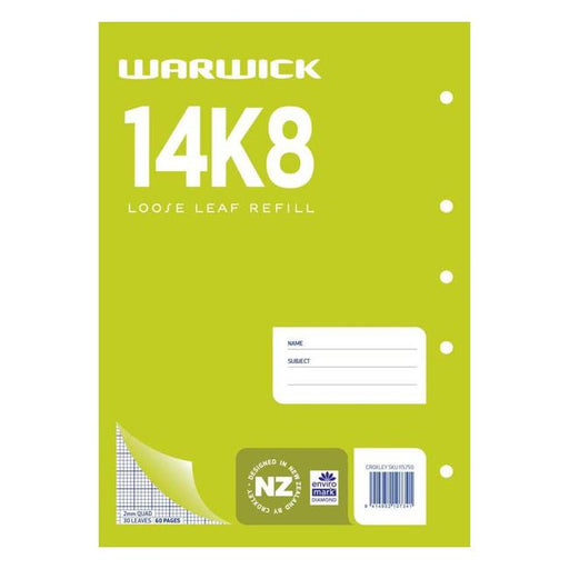 Warwick Refill 14K8 Loose Leaf 30 Leaf A4 2mm Quad-Marston Moor