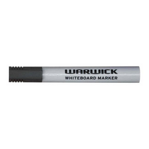 Warwick Whiteboard Marker Black Bullet Tip Box 12-Marston Moor