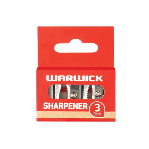 Warwick Pencil Sharpener Metal Multi 3 Pack Hangsell-Marston Moor