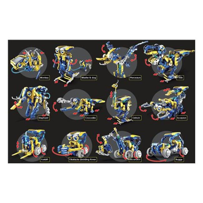 12 In 1 Solar Hydraulic Robot Kit