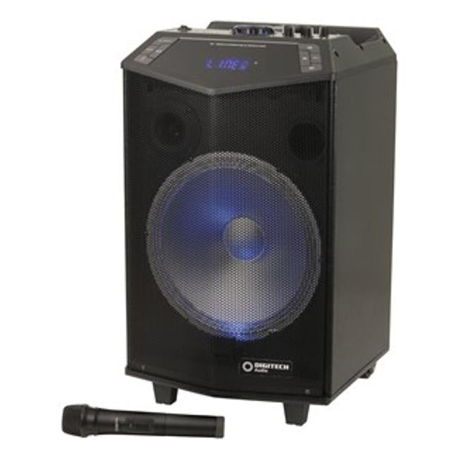 12" Rechargeable Pa Speaker With Wireless Microphone