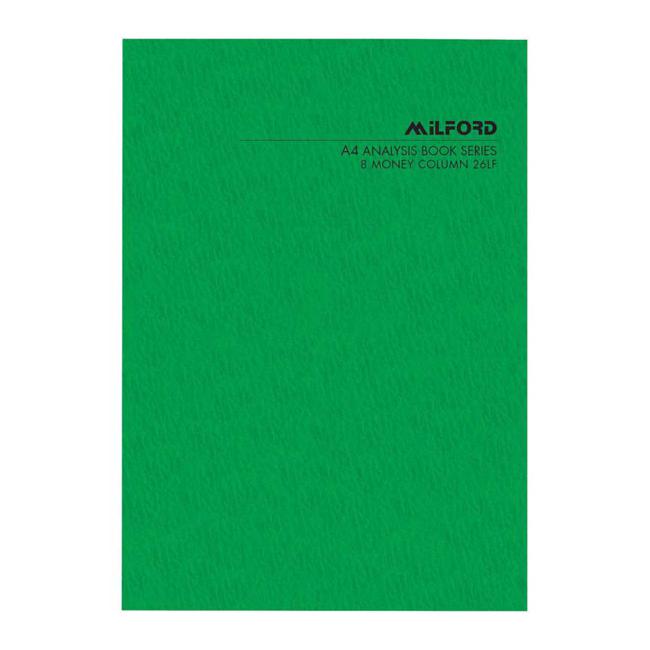 Milford A4 8 Money Column 26 Leaf Limp Analysis Book-Marston Moor