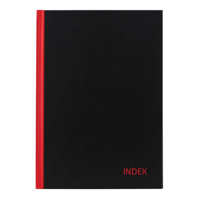Milford Notebook Indexed Red & Black A5 100lf-Marston Moor