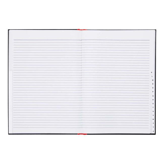 Milford Notebook Indexed Red & Black A4 100lf-Marston Moor