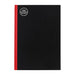 Milford Notebook A4 7mm with Margin Red & Black 100Lf-Marston Moor