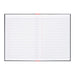 Milford Notebook A4 7mm with Margin Red & Black 100Lf-Marston Moor