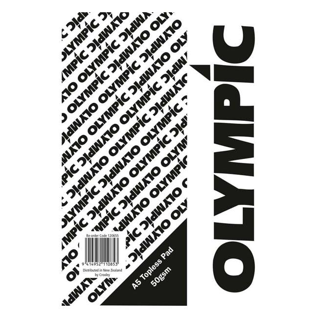 Olympic Topless Pad A5 100 Leaf 50gsm-Marston Moor