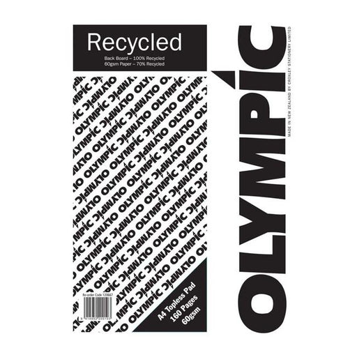 Olympic Topless Pad A4 Recycle 160 Pages 60gsm-Marston Moor