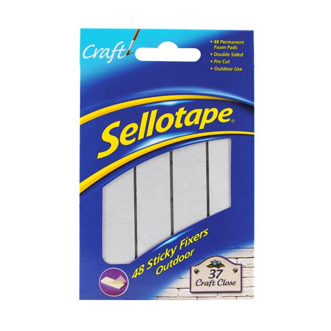 Sellotape Sticky Fixer Pads Outdoor 48 Pack-Marston Moor