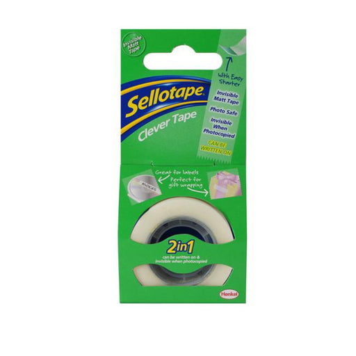 Sellotape Clever Tape Boxed 18mmx25m-Marston Moor