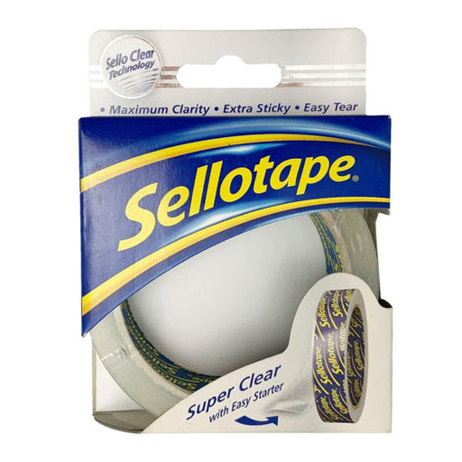 Sellotape Super Clear 24mm x 50m-Marston Moor