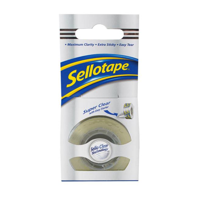 Sellotape Super Clear 18mm x 25m-Marston Moor