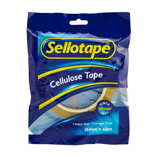 Sellotape 1105 Cellulose Tape 15mmx66m-Marston Moor