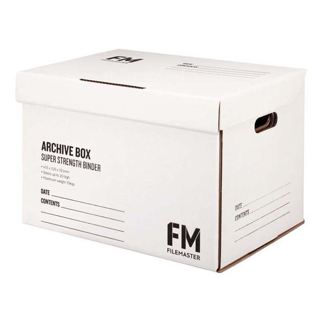 FM Box Archive White Super Strength 462x332x330mm Inside Measure