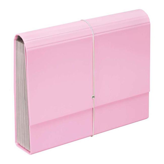 FM A4 File Expanding Pastel Piglet Pink 13 Pocket