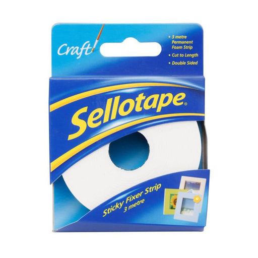 Sellotape 4195 Double Sided Foam Strip 25mmx3m-Marston Moor