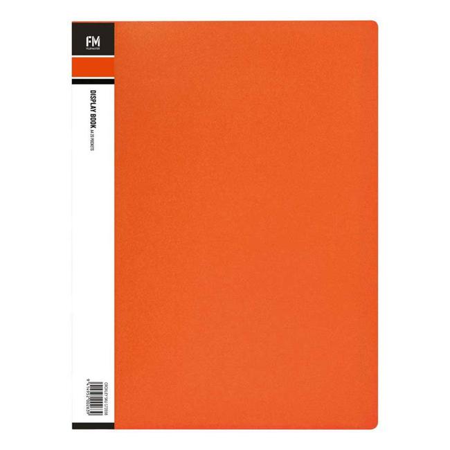 FM Display Book Vivid A4 Burnt Orange 20 Pocket