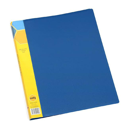 Marbig display book a4 10pg blue-Marston Moor