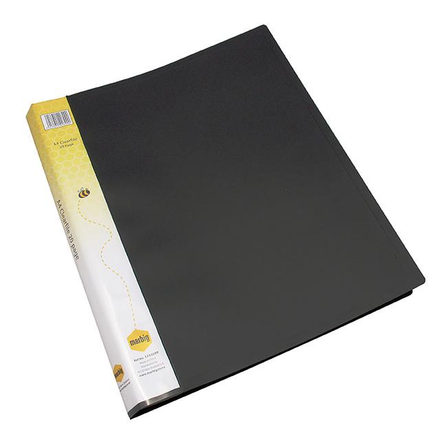 Marbig display book a4 20pg black-Marston Moor