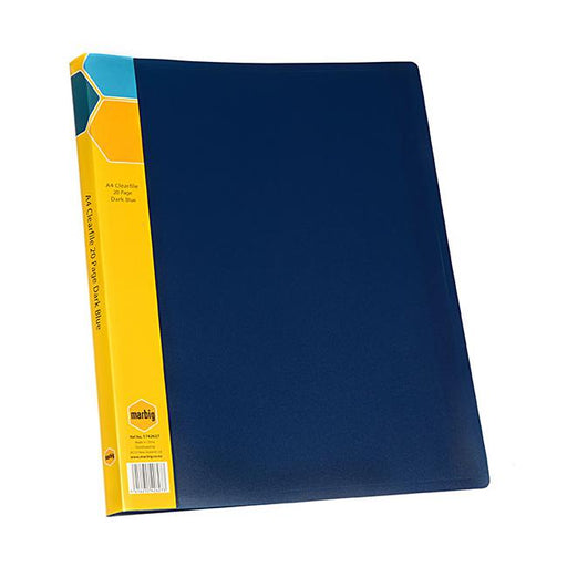 Marbig display book a4 20pg dark blue-Marston Moor
