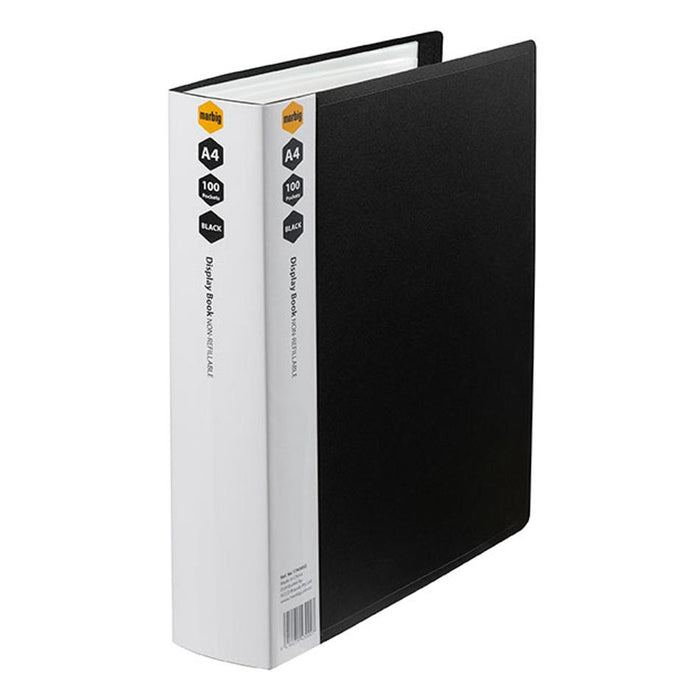 Marbig Display Book A4 100Pg Black 1743002