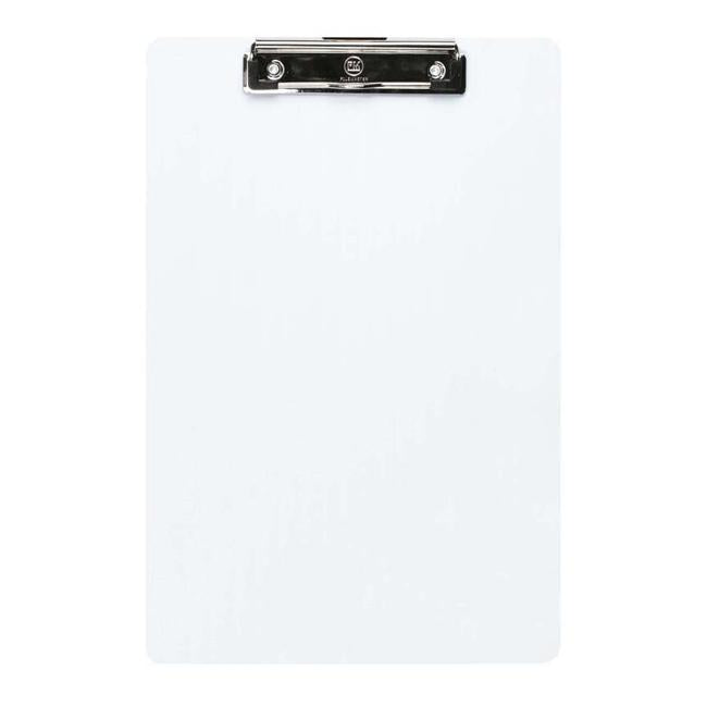 FM Clipboard Clear Transparent Plastic Foolscap